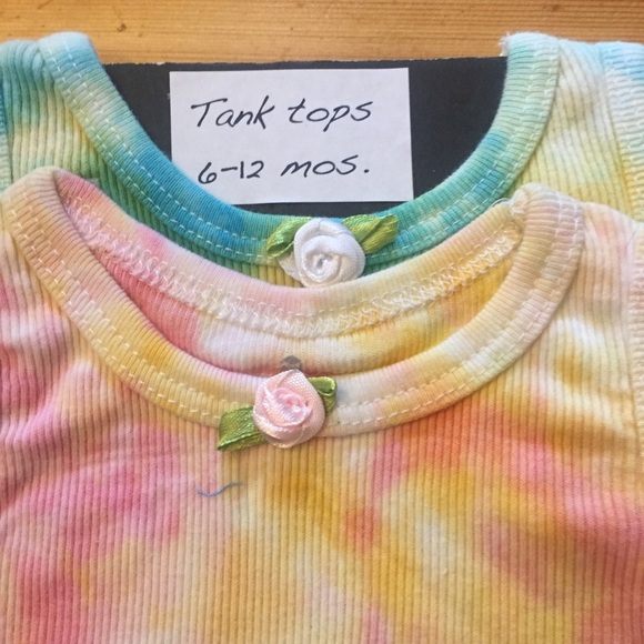Hand dyed tank top set - Picture 3 of 4